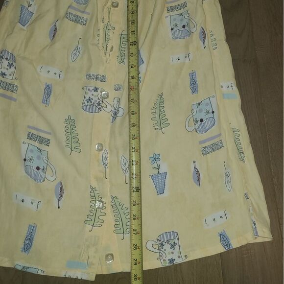 Carol Anderson Collection Vintage skirt yellow skirt size small - Picture 7 of 9